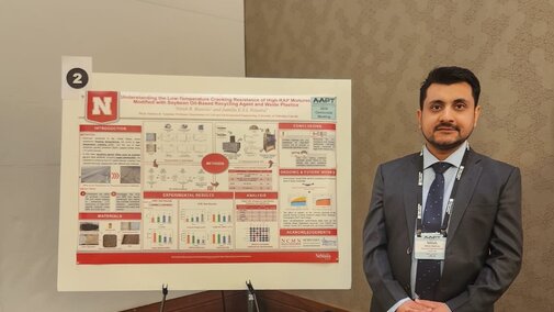 Nitish presenting poster